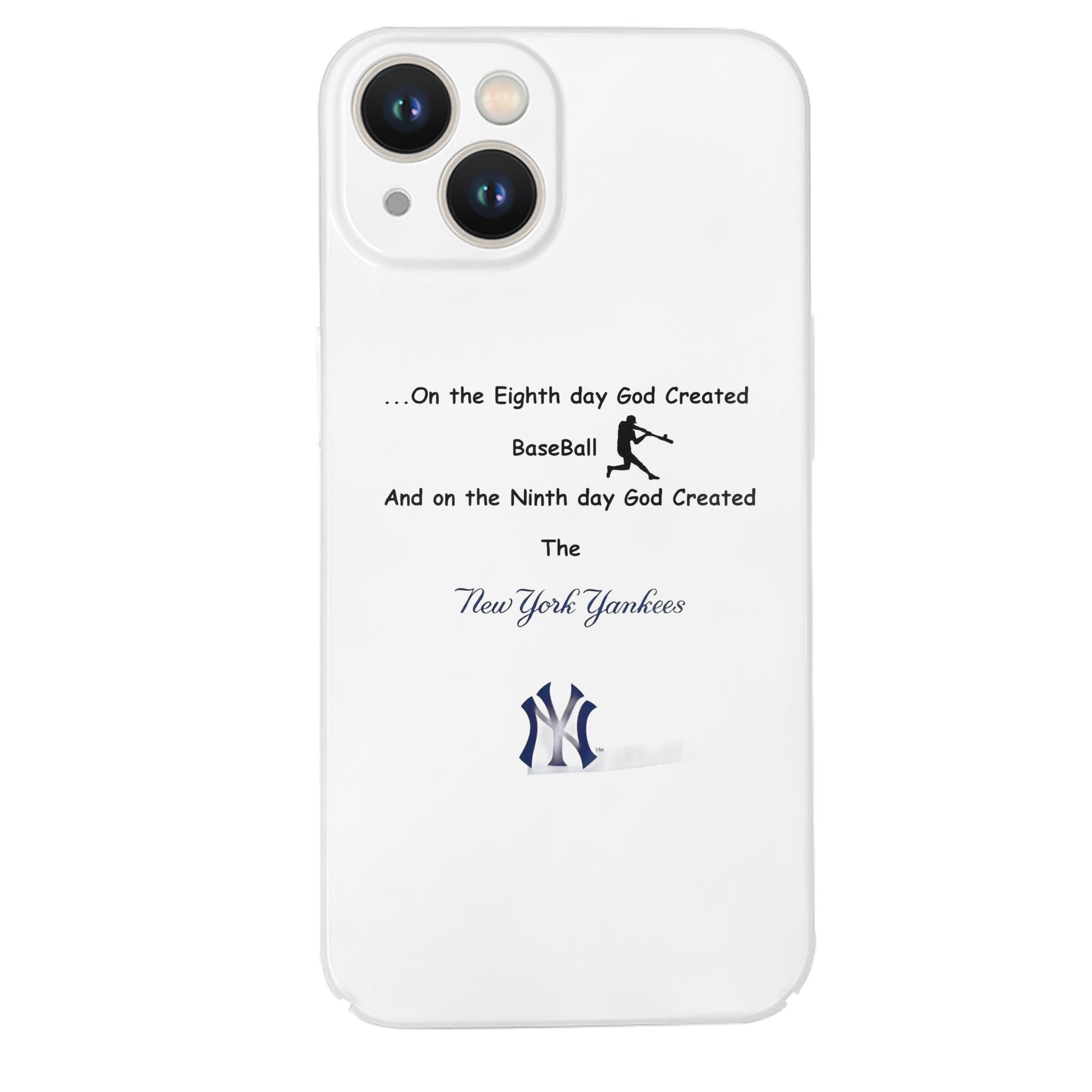 New York Yankees 281 IPhone 14 Series Full-Cover Hard Case – Shockproof With Raised Camera Protection – Precise Cutouts, Wireless Charging Compatible – Durable, Anti-Yellowing, Easy To Clean